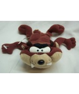 VINTAGE 1996 WB Looney Tunes BEAN BAG TAZ TASMANIAN DEVIL 7&quot; Stuffed Ani... - $14.85