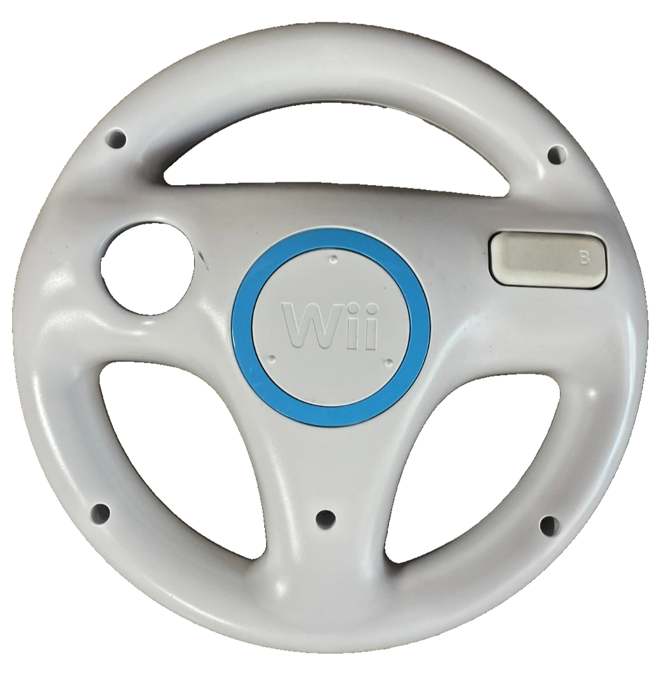 Nintendo Wii Wheel Wii Remote Controller Mario Kart Video Game Accessory - $9.89