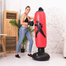 Thickened Fitness Adult Children Vertical Inflatable Non-Tumbler Boxing Column I - £18.97 GBP