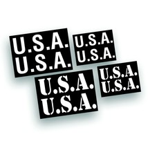 USA Hood Decal Sticker Restore US Army Military M37 M38 Fits Willys BLOCK W - $13.83