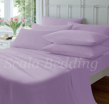 15 &quot; Pocket Lavender Sheet Set Egyptian Cotton Bedding 600 TC choose Size - $74.99