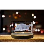 LED Base included | Sea Turtle | 3D Engraved Crystal - $39.99