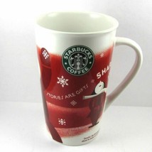 STARBUCKS COFFEE COMPANY 2010 16 oz Tall Ceramic Coffee Mug New Bone China - £11.61 GBP