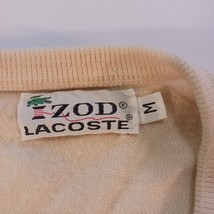 Vintage Izod Lacoste Jumper Men's Medium Tan/Beige Pullover Sweatshirt Acrylic M image 2