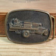 Vintage Belt Buckle Dowell Services Oil field Company 1981 7 million saf... - $20.35