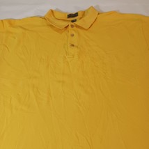 BR Bay Reef Men's Yellow Cotton Short Sleeve Collar Polo Shirt Size 2XL image 5