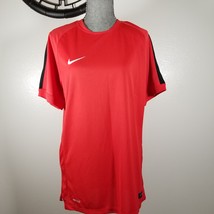 NIKE Men&#39;s Dri Fit Sz Large Red Short Sleeve Shirt NWT - £24.03 GBP