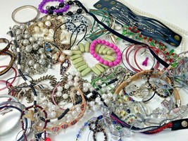 Vintage Modern Jewelry Necklaces Bracelets Bead Chain Craft Wear Job Lot Destash - £13.23 GBP