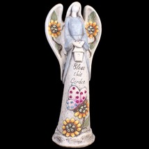 Large Stone Style Statue Garden Angel With Gemstone Details (New) - £63.38 GBP