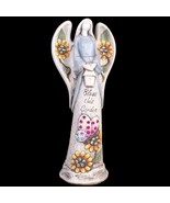 LARGE STONE STYLE STATUE   GARDEN ANGEL WITH GEMSTONE  DETAILS (NEW) - £63.94 GBP