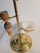 Shaving Mirror with Brush and Ceramic Cup image 2