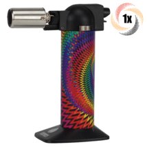 1x Torch Newport Zero Wavy Black Regular 6" Butane Torch | Turbo Charged - £28.17 GBP