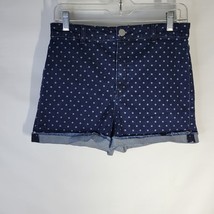 Womans Altar&#39;d State Denim with polka dots Cuffed Shorts Size 9 - £14.27 GBP