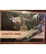 8 Count Scratch Cards Fireworks &amp; Cherry Blossom Plus Wood Drawing Stylus - $13.47 CAD