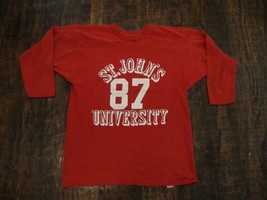 Vintage 80&#39;s St. John&#39;s University Redman football jersey Shirt L  - £55.38 GBP