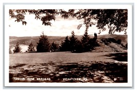 RPPC Ohme Giardini Vista Punto Wenatchee Washington di Wa Unp Postcard - £3.19 GBP