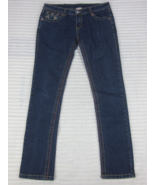 TRUE RELIGION Women's Blue Jeans JOEY (28) L30 Button Flap Pocket Skinny Ankle - $42.61