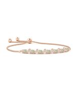ANGARA 2.08 Ct Oval Opal Bolo Bracelet with Pave-Set Diamonds in 14K Sol... - $1,997.10