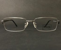 Bulova Eyeglasses Frames VALLEY CITY Silver Brushed Metal Half Rim 54-18-140 - £43.22 GBP