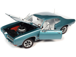 1968 Pontiac Royal Bobcat GTO Meridian Turquoise White w White Interior Hemming - £86.79 GBP