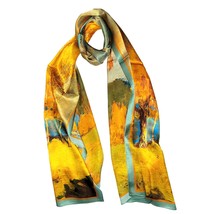 VhoMes Genuine 100% Mulberry Silk Satin Scarf 20&quot;x65&quot; 14Momme Long Rectangle Sha - £31.96 GBP