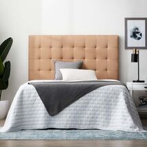 Lucid Rectangle Square Tufted Headboard, Full/Full XL, Beige Bedroom - $93.99