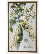 1882 May Sweet Flowers Wreath Thy New Year&#39;s Path Holiday Victorian Card... - $37.00