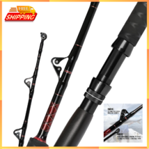 Saltwater Fishing Trolling Rod 1-Pcs Heavy Duty Roller Rod Big Name Conventional - £77.26 GBP