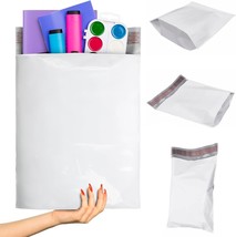 500 White Poly Mailers 11 x 13 x 4 Gusseted Poly Mailers Poly Shipping Bags - £133.71 GBP