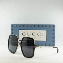 GUCCI GG0106S 001 Black/Grey 56-19-140 Sunglasses New Authentic - $254.79