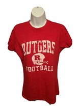 Rutgers University Football Womens Medium Red TShirt - £14.19 GBP