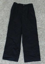 Boys Dress Pants Georgi Black Adjustable Waist Pleated Front Casual Khak... - $11.88