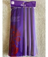 NEW Diane #T10 Twist Flex Hair Perm Rods Purple 10&quot; X 7/8&quot; 1 6 PACK - $8.71 CAD