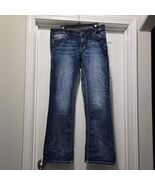 Rock Revival Julee Women&#39;s 33 Bootcut Blue Jeans 36x33 - $57.25