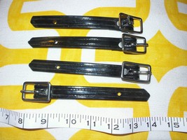 Lot Of 4 Strong Luggage tag Strap Heavy Duty thick Secure Buckle Fast Ship - £9.56 GBP