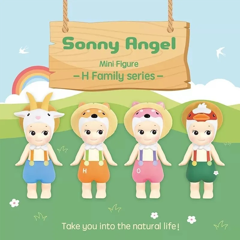 Sonny Angel H Family Series Blind Box Mini Doll Cartoon Character Surprise Box - £18.08 GBP