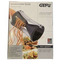 GEFU Spirelli 2.0 Spiral Slicer Finger Guard Japanese Steel Blades Julienne - £9.96 GBP