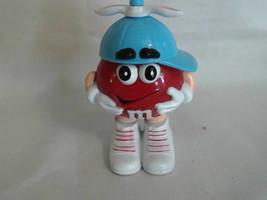 M Ms Red Blue Bunny Spinning Propeller Hat 3 inches Tall Dispenser - $2.99