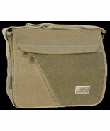 Large Messenger Sling Body Bag Backpack Khaki B416 Shoulder Carry On One... - $40.32 CAD
