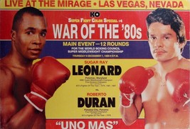 Sugar Ray Leonard Vs Roberto Duran 8X10 Photo Boxing Poster Picture - £3.88 GBP
