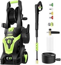 Powryte Electric Pressure Washer With Hose Reel, Brass Foam, 4200 Psi 2.... - £135.89 GBP