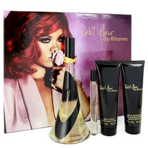 Rihanna Reb'l Fleur Perfume 3.4 Oz Eau De Parfum Spray 3 Pcs Gift Set image 4