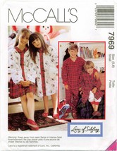 McCalls 7969 Pajamas PJs Boys Girls Nightshirt Robes Lanz Salzburg Pattern UNCUT - £4.59 GBP