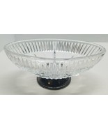 Vtg William Adams Lead Crystal Divided Relish Bowl Silverplate Pedestal ... - $461.22 MXN