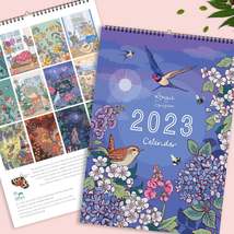 2023 Wall Calendar of Nature and Wildlife Art - £19.18 GBP