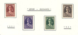 BELGIUM 1931 VF MH on List Semi-Postal Stamps Scott # B107-B110 Queen Elizabeth - £3.23 GBP