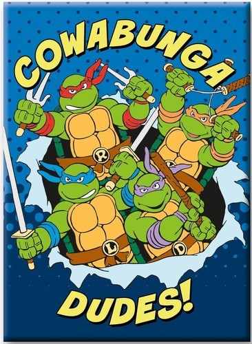 Teenage Mutant Ninja Turtles Group Cowabunga Dudes! Refrigerator Magnet NEW - $3.99