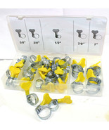 38pc Key Type Hose Clamp Assortment Assorted Worm Gear Tighten Hose Pipe... - $28.19 CAD