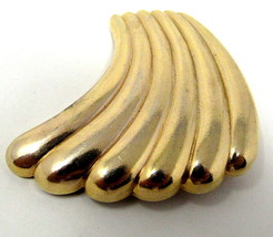 Swish Wave Scarf Clip Slide Dress Vintage Goldtone Holder US Seller #46 - £10.12 GBP