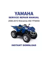 2006-2010 Yamaha Wolverine 450 Service Repair Workshop Manual - $21.12 CAD